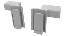 Image of a PE cool room corner connector, a durable shelving accessory designed for optimal storage solutions.