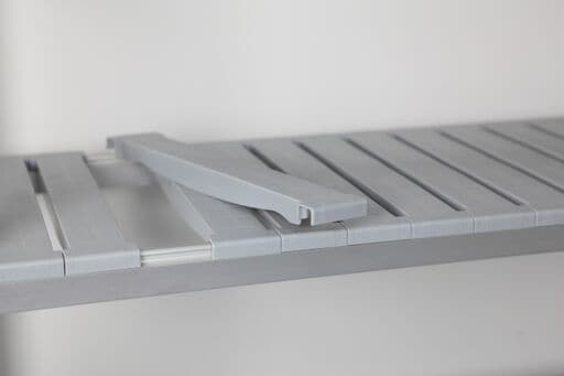 Durable 450mm plastic shelf insert, 75mm x 450mm, ideal for optimising Australian storage solutions. Mills shelving.