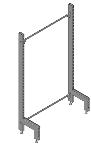 Steel bay joiner for shelving systems, perfect for joining bays in warehouses or garages. Durable and strong build.