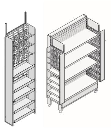 Side Wings Kit for shelving units available at Mills Shelving Australia. Optimised storage solution with easy installation.