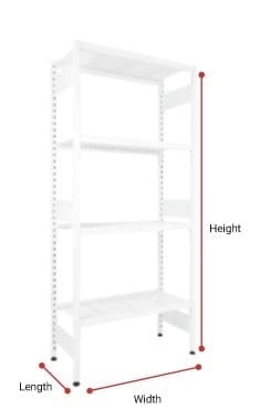 Mills Shelving longspan shelving frame, durable steel, ideal for warehouse storage in Australia, 186x300 mm size.