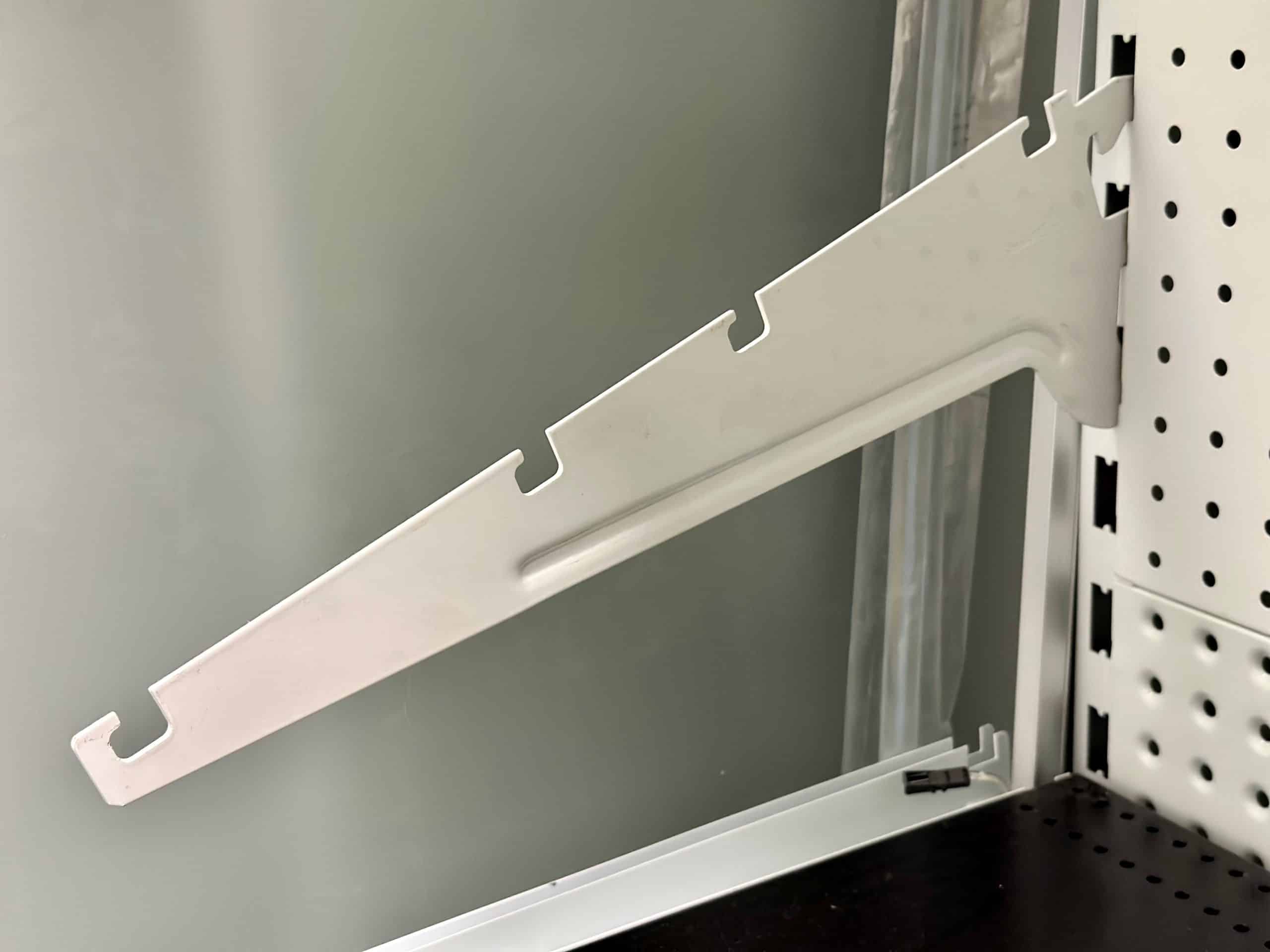 SGBB300 Basket Bracket 300mm, heavy-duty metal, ideal for shelving solutions in Australia, optimal storage support.