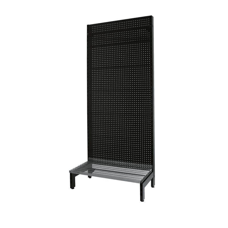 Chrome wire shelving unit, ideal for warehouse storage, durable metal construction, versatile for home or office use.