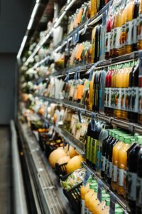 Heavy-duty industrial steel shelving in a warehouse setting, showcasing durable storage solutions for businesses.